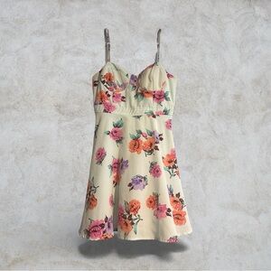 forever 21 spring Floral print mini dress with spaghetti straps